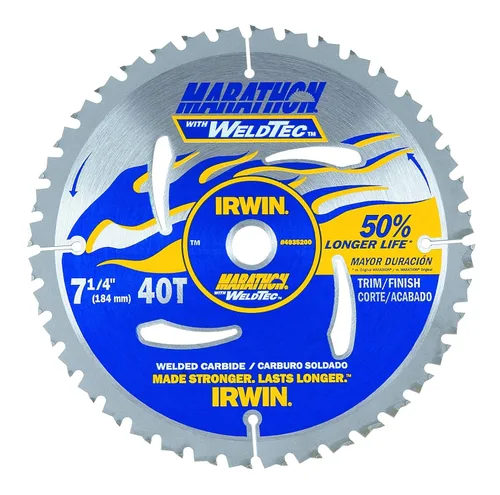 Miniatura 11 de IRWIN Tools Marathon WeldTec Hoja de sierra circular, 5-3/8 pulgadas, 18 dientes (4935203)