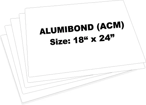 Alumibond - Letrero de metal en blanco (paquete de 5), hecho de placa de chapa de Alumibond para crear letreros personalizados de metal o calle al