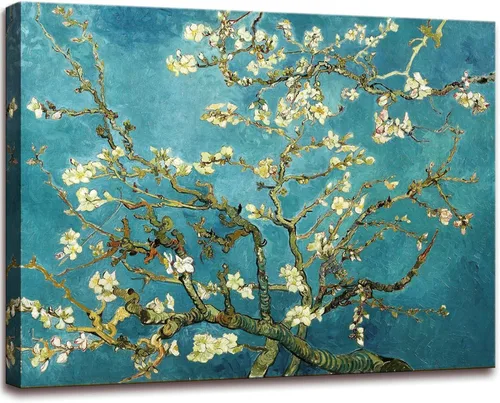 Miniatura 10 de msspart Almendro en flor por Vincent Van Gogh Pinturas al óleo reproducción, Impresión Giclee en lienzo Arte en pared para dormitorio, baño