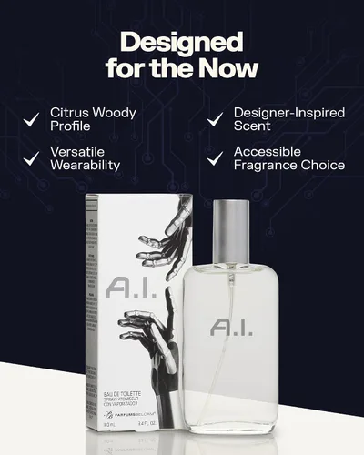 Miniatura 4 de PB ParfumsBelcam A.I. Eau de Toilette en espray para hombres – Colonia futurista de cítricos amaderados para hombres con limón, coco y tonka