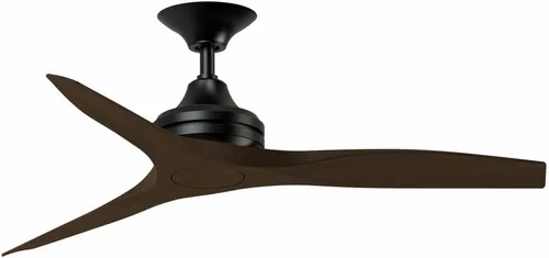 Miniatura 2 de Fanimation Spitfire - Ventilador de techo de 3 aspas, 12 pulgadas de alto y 48 pulgadas de ancho, acabado negro, color hoja de madera de whisky