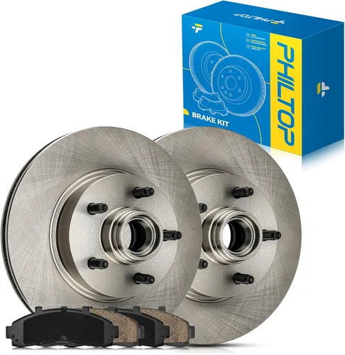 Miniatura 154 de PHILTOP Juego de rotores de freno de disco trasero y pastillas de freno de cerámica para Nissan 2002-2023 Altima, Nissan 2007-2019 Sentra, Nissan