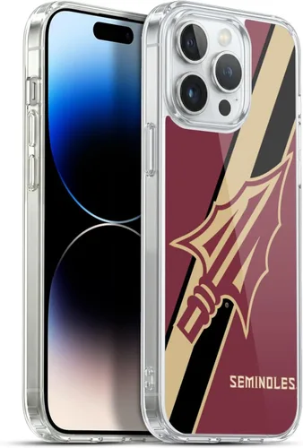 Miniatura 233 de Head Case Designs Funda de gel suave FSU Seminoles de la Universidad Estatal de Florida con licencia oficial compatible con Apple iPhone 13 Pro Max