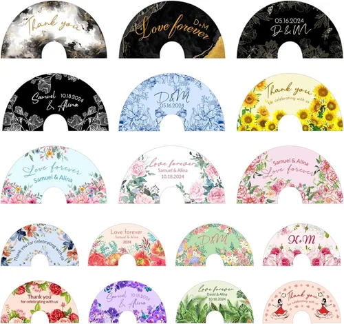 Miniatura 6 de Abanicos de Mano personalizados Abanicos de Mano personalizados con texto de imagen, Abanicos De Mano personalizados, regalo para boda, baile