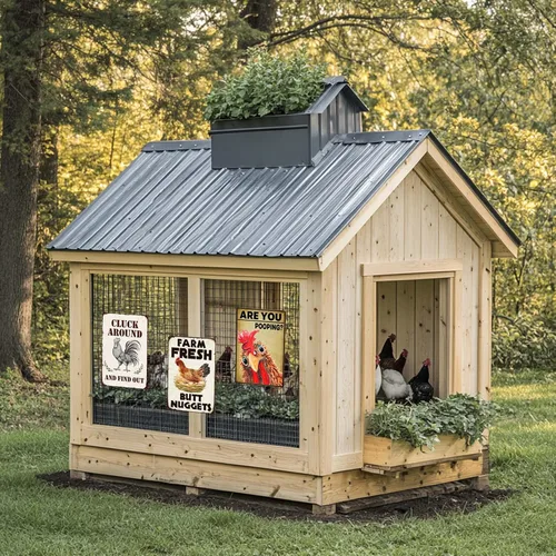 Miniatura 6 de Letreros divertidos de baño clásicos, carteles de estaño de pollo, ¿estás haciendo caca? Carteles de metal de pollo para decoración del hogar, arte