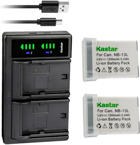 Miniatura 5 de Kastar Reemplazo del cargador de batería USB NB-13L LTD2 para Canon PowerShot G7 X Mark III, PowerShot G9 X, PowerShot G9 X Mark II, PowerShot SX620