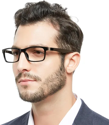 Miniatura 9 de OCCI CHIARI Gafas de lectura bifocales para hombres, lectores de protección ocular cuadrada de transición Azul