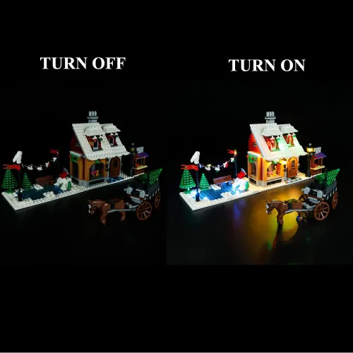 Miniatura 7 de Kit de luces LED compatible con Lego 10216, kit de iluminación de construcción para (Creator Holiday Bakery). (Solo kit de luz Led) (versión clásica)