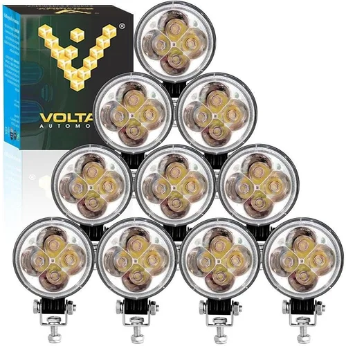 Miniatura 8 de Voltage Automotive - Foco LED redondo de 3 pulgadas para motocicletas todo terreno, 4x4, Jeep, SUV, ATV, tractor, barco, 6000 K