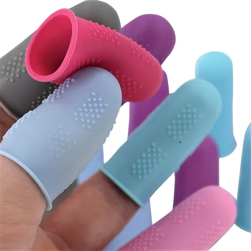 Miniatura 4 de Protectores de dedos [serie Flex – paquete de 18 unidades] Fundas de silicona antiadherentes para dedos