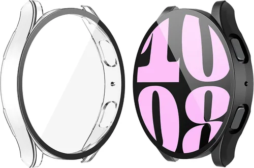 Miniatura 13 de Langboom Funda rígida negra compatible con Samsung Galaxy Watch 5 Galaxy Watch 4 de 1.732 pulgadas (1.732 in) con protector de pantalla, protector