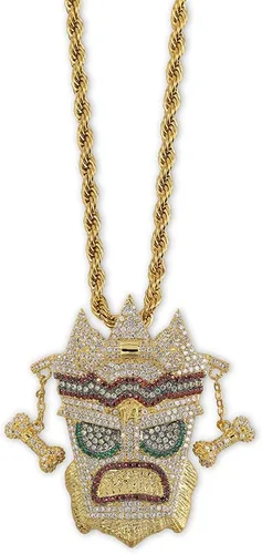 Miniatura 5 de KMASAL Collar de cadena chapada en oro de 18 quilates para hombres y mujeres (mago)