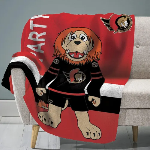 Miniatura 3 de Sleep Squad Anaheim Ducks Wild Wing Mascot - Manta de felpa Raschel de 60 x 80 pulgadas, una manta de mascota de la NHL