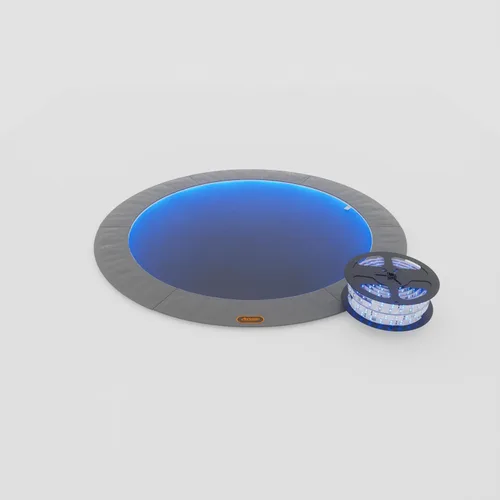 Miniatura 8 de Avyna Trampolín redondo en el suelo de alta calidad, 15 pies, 14 pies y 12 pies - Trampolín al aire libre para niños y adultos con características