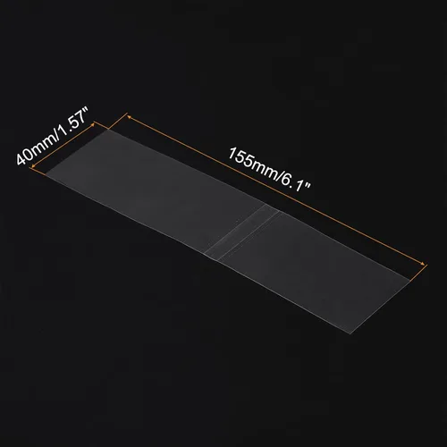Miniatura 3 de PATIKIL Bandas retráctiles perforadas de 6.102 x 1.575 in, paquete de 400 bandas termocontraíbles de PVC para tapas de diámetro de 3.74 a 3.82