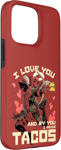 Miniatura 71 de Marvel Deadpool I Love You and by You I Mean Tacos - Carcasa para iPhone 17