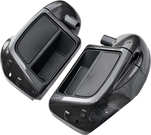 Miniatura 5 de Carenados de pierna ventilada inferior con patrón de fibra de carbono con guanteras para Harley Touring Street Glide Electra Glide Road King Glide