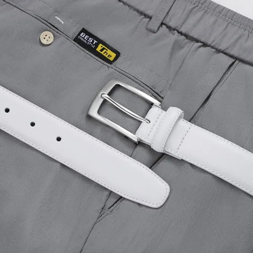 Miniatura 3 de MILORDE Cinturón de vestir de cuero genuino para hombre, hecho a mano, 100% cuero de vaca, diseños clásicos y modernos para trabajo, negocios y uso