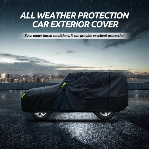 Miniatura 6 de Migaven Car Cover Custom Fit for Jeep Wrangler 2 Door 1987-2026 JK JL CJ YJ TJ, Waterproof Rain Sun Protection with Door Zipper & Inner Cotton