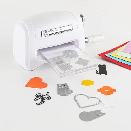 Miniatura 3 de Máquinas de troquelado para manualidades, máquina de grabado de troquelado de bricolaje, tarjetas de papel, manualidades, álbumes de recortes