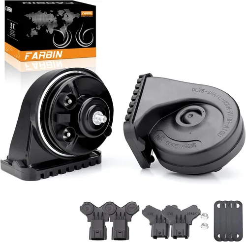 FARBIN Bocina de Auto Compatible con Hyundai/Kia. Bocina de Auto Impermeable de 12V Fuerte de Tono Alto/Bajo Bocinas de Caracol Eléctricas con