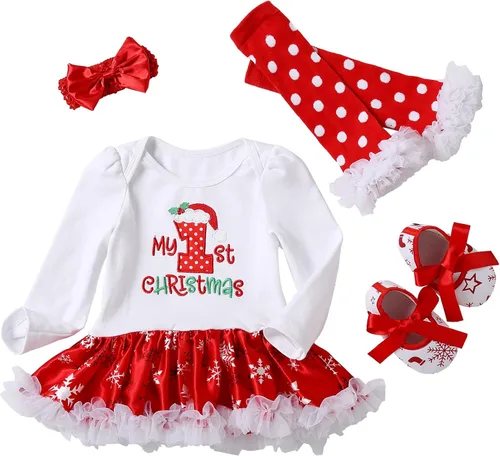 Lausana - Ropa de bebé para niña, mameluco, tutú, calentadores, zapatos, diademas, trajes de vestir para niña (0-24 meses)