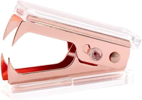 Miniatura 7 de NatSumeBasics Lindo removedor de grapas de arcoíris, herramienta de extracción de grapas transparente para el hogar, oficina, escuela, accesorios