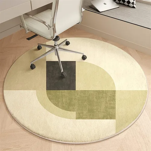 Miniatura 17 de Tapete redondo para silla de oficina para suelo de madera dura, computadora y juegos, tapete protector de suelo, tapete de protección de azulejos