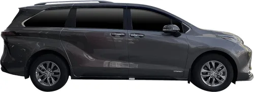Miniatura 4 de AUTO CLOVER - Juego de viseras adhesivas para lluvia y deflectores de ventana para Toyota Sienna/Deflectores de ventana, protectores exteriores