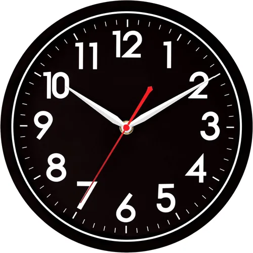 Miniatura 21 de AKCISOT Reloj de Pared Atómico de 10 Pulgadas Relojes Analógicos para Cocina Interior - Reloj Silencioso Operado con Batería para Dormitorio Oficina