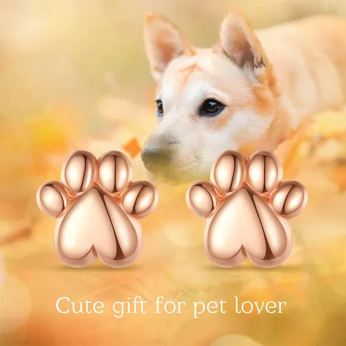 Miniatura 9 de INFUSEU Aretes de plata de ley para mujeres y niñas, bonitos aretes de animales, Plata de ley