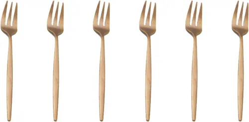 Miniatura 2 de JASHII Tenedores de frutas para aperitivos, tenedores de postre, tenedores de ensalada, hermosos tenedores de acero inoxidable para fiestas, Tenedor