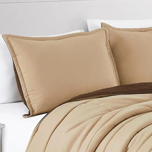 Miniatura 2 de ESCA Fawda - Juego de colcha acolchada reversible de 3 piezas con 2 fundas de almohada, tamaño King/Cal King