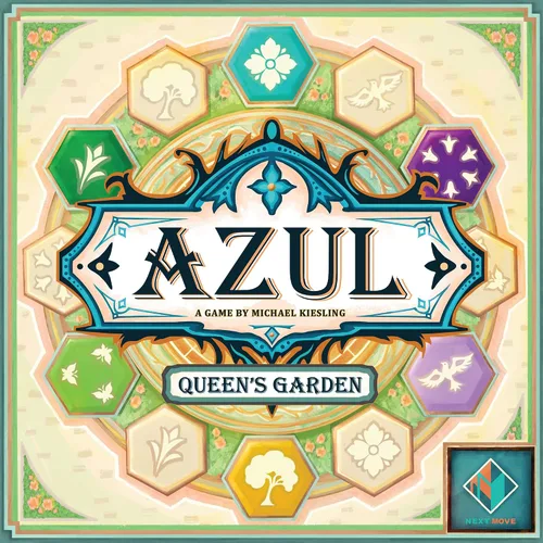 Miniatura 2 de Asmodee Azul Queen's Garden Juego de mesa - Crea un Paraíso Real, Juego de colocación de azulejos de mosaico y estrategia para niños y adultos, A