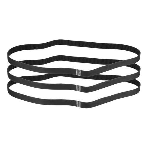Miniatura 43 de MECCANIXITY 3.780 in GT-2 correa dentada, 5pcs 0.354 in ancho 0.079 in paso impresión 3D GT-2 correa dentada caucho de bucle cerrado, negro