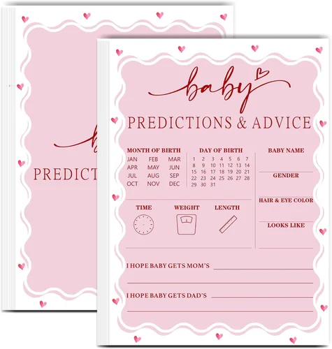 Miniatura 11 de Tarjetas de juego de peleas familiares para baby shower con tarjeta de respuesta, juegos de baby shower rosa para 30 invitados, tarjetas