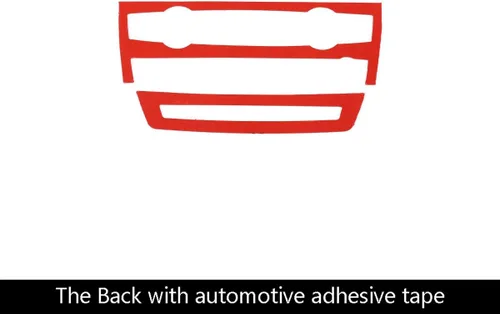 Miniatura 6 de coche aire acondicionado ajuste volumen marco pegatinas accesorios fibra de carbono suave para BMW X5 E70 X6 E71 2008-2013