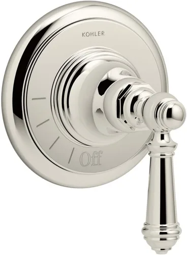 Miniatura 4 de KOHLER T72771-4-BL Artifacts Mastershower Control de volumen válvula de ajuste con palanca de manija, negro mate