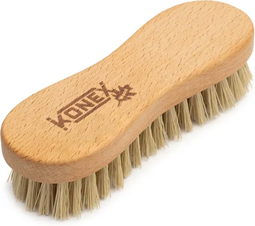 KONEX Cepillo de Mano de Limpieza Utilitario Económico de Fibra de Nylon | Cepillo de Fregar Manual de Servicio Pesado con Cerdas Rígidas | Cuerpo