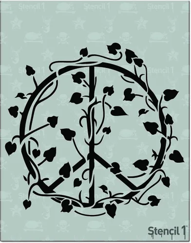 Miniatura 16 de Stencil1 Plantilla de ramas de acebo y hoja perenne – Plantilla de invierno reutilizable para manualidades, decoración de vacaciones, pintura sobre