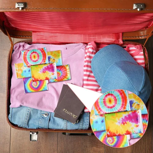 Miniatura 5 de 24 paquetes de pañuelos de bolsillo de viaje de tamaño delgado de 3 capas de bolsillo de tamaño de billetera para viajes, favores de boda, 6 estilos