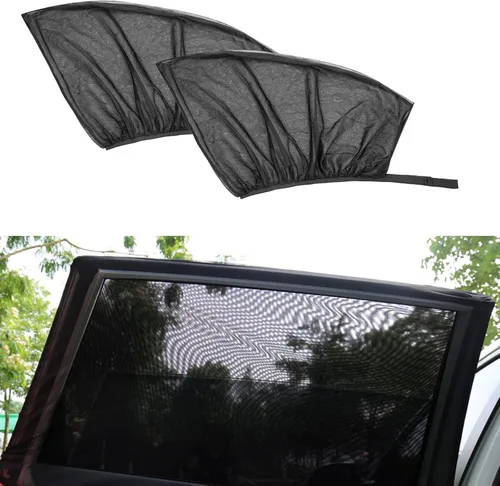 Miniatura 9 de Parasol universal para ventana lateral de coche, 2 unidades, cubierta de parasol para ventana delantera de automóvil (49.2 x 20.5 in)