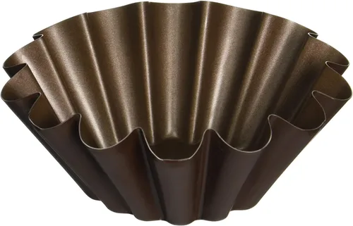 Paderno World Cuisine Brioche antiadherente moldes, 5.5 pulgadas, Plateado