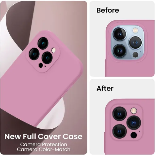 Miniatura 3 de FireNova Funda diseñada para iPhone 13 Pro, funda de silicona mejorada [protección de cámara] con [2 protectores de pantalla], forro