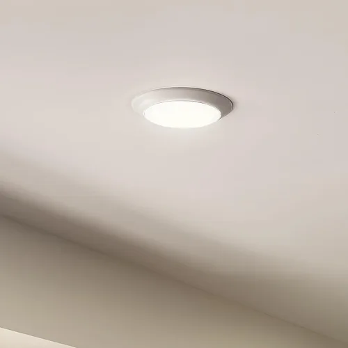 Miniatura 4 de Kichler Gen I Downlight LED, montaje empotrado al techo de 7.5", luz interior regulable, 2700K, (7.5" x 1.5"), blanco, 43846WHLED27