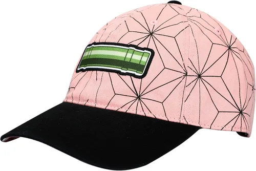 Miniatura 2 de Gorra de béisbol ajustable negra con logotipo bordado de Demon Slayer