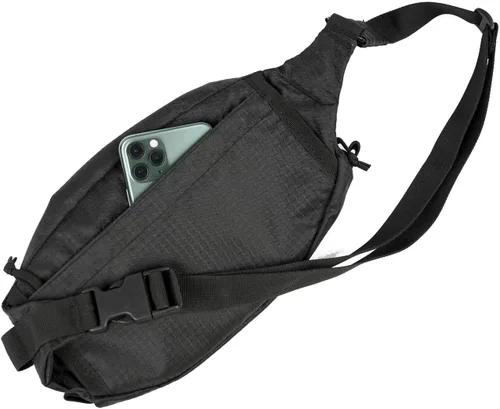 Miniatura 2 de LA Police Gear Riñonera con funda extraíble, cangurera táctica para transporte EDC/oculto, bolsa cruzada táctica, Negro