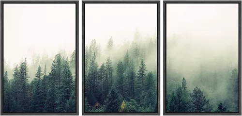 Miniatura 70 de SIGNWIN Lienzo enmarcado para pared, juego de arte abstracto de serenidad costera, ilustraciones abstractas junto al mar, arte moderno, decorativo