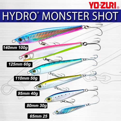 Miniatura 2 de Yo-Zuri Hydro Monster Shot Hundimiento azul rosa