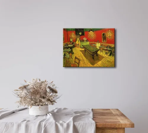 Miniatura 5 de Wieco Art The Night Cafe in the Place Lamartine in Arles - Lienzo clásico de Van Gogh, famosas pinturas al óleo abstractas, reproducción de obras